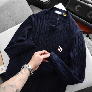 Áo Len nam dệt thừng form suông Hàn Quốc giữ ấm thu đông , bigsize 105k - Vargo