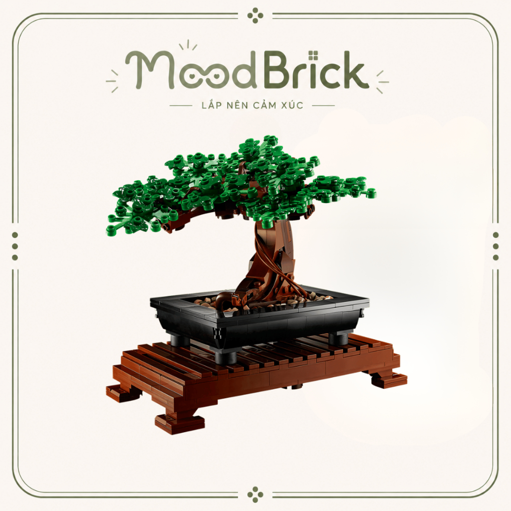 Đồ chơi lắp ráp Cây Bonsai nghệ thuật - Xếp hình trang trí thông minh MooBrick