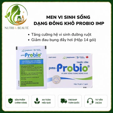 Men vi sinh sống dạng đông khô Probio IMP tăng cường hệ vi sinh đường ruột (Hộp 14 gói)