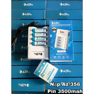 Pin Sạc AA AzPro tự ngắt 1500,3500mAh Cho Micro, Đồng Hồ, Đồ Chơi, Remote, Đèn Pin..