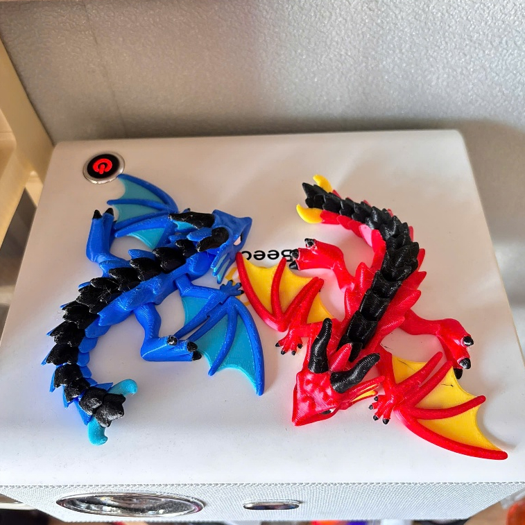 Rồng In 3D Khớp Cử Động Mini Siêu Dễ Thương – Đồ Chơi Rồng Mô Hình Trang Trí Bàn Học,Quà Tặng Độc Lạ