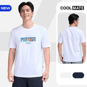 Áo thun Tshirt nam nữ Regular Fit 100% Cotton 180gsm IN Doraemon - Coolmate