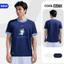 Áo thun nam nữ Tshirt Cotton Compact phối bo cổ IN Doraemon - Coolmate