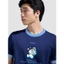 Áo thun nam nữ Tshirt Cotton Compact phối bo cổ IN Doraemon - Coolmate