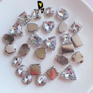 ✨ Set Charm Resin DIY Kim Cương Pha Lê Ánh Gương Luxury Mix Shape ✨