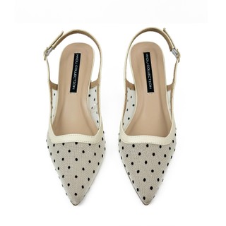 [BST THANH] Giày SlingBack Cao Gót 7P ANIKA Ren Chấm Bi HADU M7161 Chất Liệu Cao Cấp Đế Chống Trượt