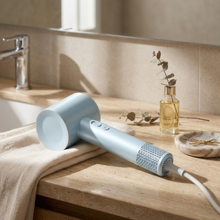 Máy sấy tóc LUMI cao cấp không cánh quạt,màn led hiển thị nhiệt độ,công nghệ ion âm chăm sóc tóc - bảo hành 12 tháng