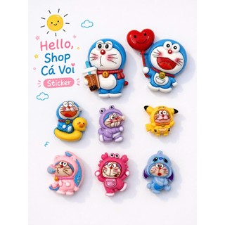 ĐỘC QUYỀN- Set Charm Doraemon Cosplay Kawaii Nhiều Màu Cao Cấp Gắn Dép Crocs Resin Dễ Thương Hot Trend 2026
