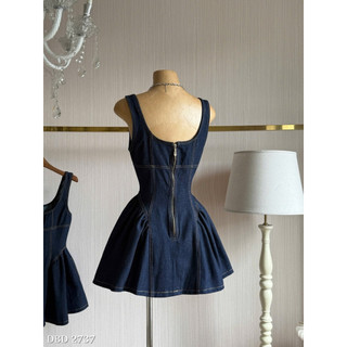 Váy Jeans Bò Xoè 2 Dây Chuẩn Linh Hoàng
