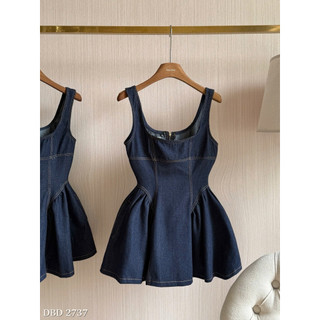 Váy Jeans Bò Xoè 2 Dây Chuẩn Linh Hoàng
