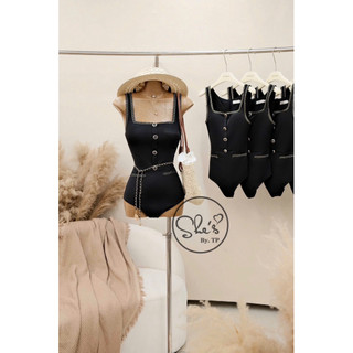 Bikini 1 Mảnh Sát Nách Viền Kèm Dây Xích Chuẩn She’s
