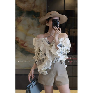 Áo Đũi Bèo Hoa Trễ Vai