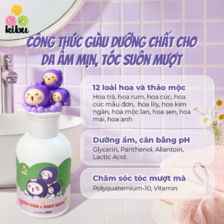 Combo 3 chai Sữa Tắm Gội Trẻ Em 2in1 Kibu VIỆT QUẤT