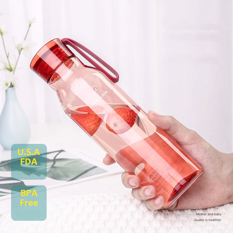 [SVIP] Bình nước nhựa Tritan LocknLock có dây treo, an toàn cho sức khỏe ABF664 750ML - K-MALL