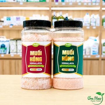 [ ANBIO ] Muối Hồng Himalaya 500g - Muối Khoáng Hồng Ăn Kiêng, Eat Clean, Làm Đẹp