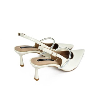 [BST THANH] Giày SlingBack Cao Gót 7P Dây Đá LESLIE HADU M7162 Da Cao Cấp Đế TPR Chống Trượt BH 12T