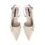 Giày SlingBack Cao Gót 7P Quai Khóa Chéo HAILLEY HADU M7163 Da Cao Cấp Đế TPR Chống Trượt BH 12T