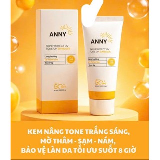 Mua 1  Tặng 1 - Kem Chống Nắng Nâng Tone ANNY Làm Sáng Da Chống Nắng, Giảm Nám sạm mờ thâm- Chống nắng 8h bảo vệ da