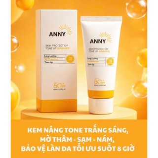 Mua 1  Tặng 1 - Kem Chống Nắng Nâng Tone ANNY Làm Sáng Da Chống Nắng, Giảm Nám sạm mờ thâm- Chống nắng 8h bảo vệ da