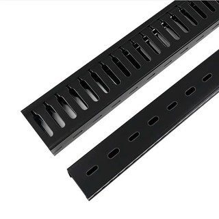 Máng nhựa đi dây điện màu đen dài 50cm dài 1m