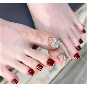NAIL CHÂN ÐÍNH ĐÁ SƠN GEL ĐỎ