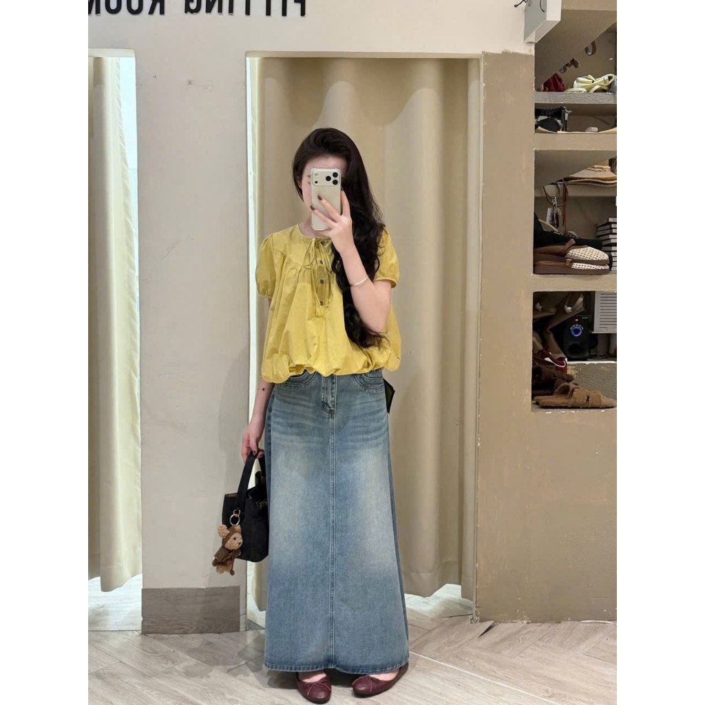 Áo babydoll form bí 4 màu siêu xinh 11266 A212