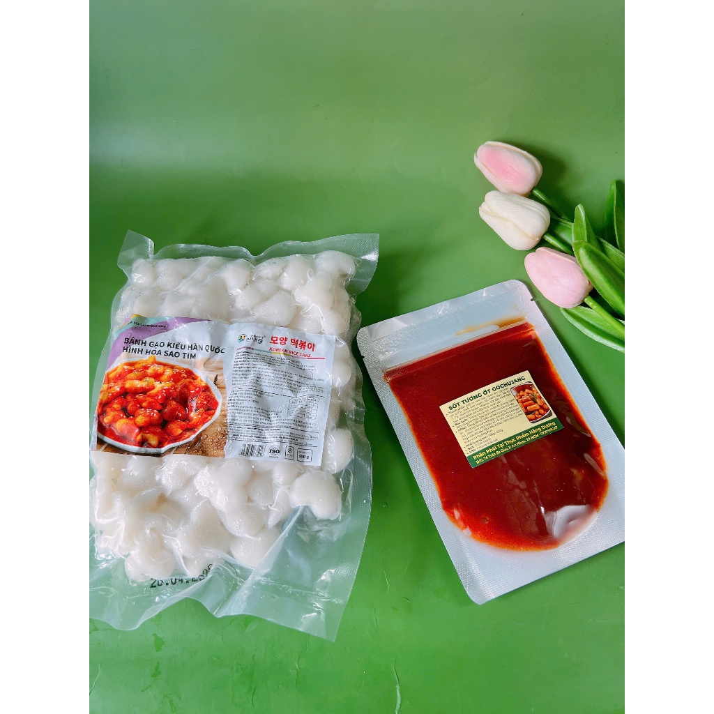 1kg Tokbokki Tim Sao Hoa (gồm 2 gói 500g)