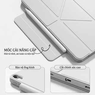 [Có Sẵn] Ốp Lưng Từ Tính KTGGHG Cho iPad - Khung Tháo Rời 2 In 1 Cho iPad 11/10 Air 4~5th/6~8th 11" Gen 7-9 10.2"