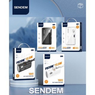 [Có 3C] Pin Dự Phòng Sendem PH102 10000mAh lõi 21700, TypeC PD 20W, Kèm cáp LaiNing và đầu cắm TypeC