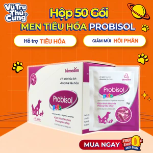 Combo Hộp 50 Gói Men Tiêu Hóa Cho Chó Mèo Probisol 5g