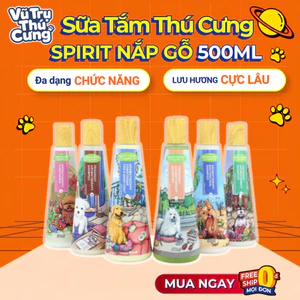 Sữa tắm nước hoa thơm lâu cho Chó Spirit nắp gỗ 500ml