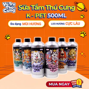 Sữa Tắm KPET cho Chó Mèo 500ml, mềm mượt lông và lưu hương lâu