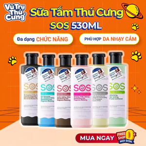 Sữa tắm SOS cho Chó Mèo 530ml giúp mượt lông và lưu hương thơm
