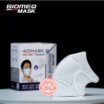20 Chiếc Khẩu Trang 4 lớp BIOMEQ 4D Mask 4 lớp dày dặn, bảo hệ hô hấp.