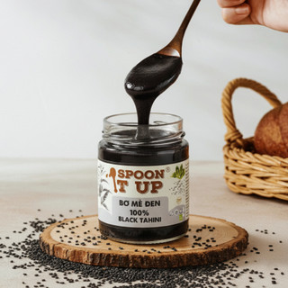 Bơ Mè Đen Spoon It Up – Thuần Chay, Thơm Béo, Không Đường, Không Phụ Gia, Lối Sống Lành Mạnh