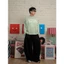 Áo Thun Tay Dài Boxy VIBESTU '' Longsleev With Me '' Form Unisex 250Gsm Cotton
