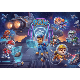 COMBO SỈ 5 tranh ghép A4 20 mảnh; 40 mảnh; 80 mảnh TooYoo Chủ đề đội chó cứu hộ PAW Patrol TG0131