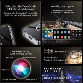 Hộp AI CarPlay không dây hỗ trợ CarPlay hộp AI trên ô tô và bộ chuyển đổi CarPlay có dây sang không dây