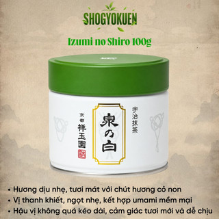 Bột Matcha Hãng Shogyokuen Bột Trà Xanh Truyền Thống THơm Hương Lá Trà Non Đầu Mùa Nhật Bản 40g M37