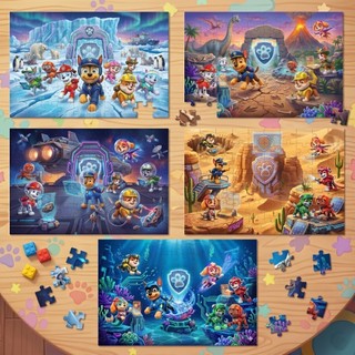 COMBO SỈ 5 tranh ghép A4 20 mảnh; 40 mảnh; 80 mảnh TooYoo Chủ đề đội chó cứu hộ PAW Patrol TG0131