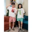Áo Thun Phối Cổ Local Brand VIBESTU " BST Trái Cây Ver2 " , Áo Thun Boxy Form Rộng Unisex 250Gsm 100% Cotton