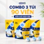 Combo tiết kiệm 03 Túi 90 Viên giặt Minho đậm đặc 4in1 bảo vệ sợi vải, hương hoa hồng thơm lâu 72h