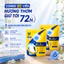 Combo tiết kiệm 03 Túi 90 Viên giặt Minho đậm đặc 4in1 bảo vệ sợi vải, hương hoa hồng thơm lâu 72h