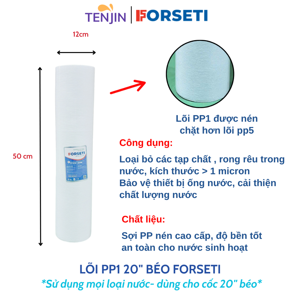 Bộ Lọc Tổng Đầu Nguồn Gồm 2 Cốc Béo Xanh 20 Inch Lắp Sẵn Loại 1 Dày Dặn Kèm Giá, Gông,Lọc Tổng Sinh Hoạt