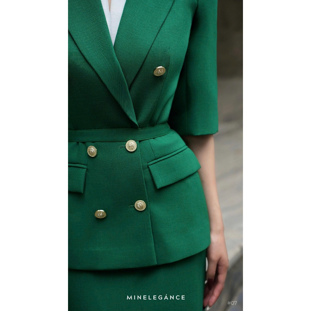 MINELEGÁNCE | SET ÁO VEST & CHÂN VÁY THANH LỊCH, SANG TRỌNG - MIN07