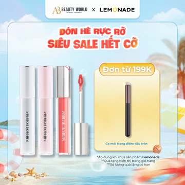 Son Tint Bóng Không Dính Bền Màu Lemonade Mirror Mirror Water Tint 4g AB Beauty World Sản Phẩm Chính Hãng