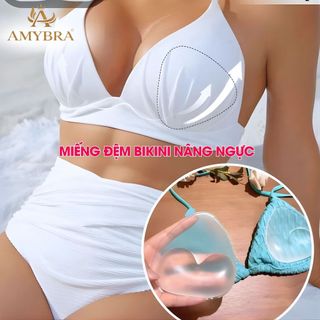Miếng độn ngực silicon hình trái tim tái sử dụng được nhiều lần AMYBRA D352
