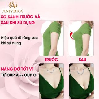 Miếng độn ngực silicon hình trái tim tái sử dụng được nhiều lần AMYBRA D352