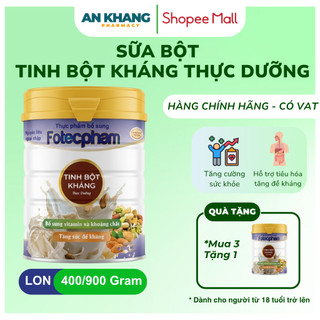 Sữa Fotecpham Tinh Bột Kháng Thực Dưỡng - Bổ Sung Dinh Dưỡng Từ Các Loại Hạt, Tốt Cho Tiêu Hóa Lon 650G
