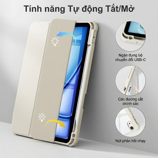 KTGGHG Bao da thông minh chống sốc nam châm tách rời cho iPad 10.9/11" Gen 10/11, Air 4~5/6~8(M2~M4)